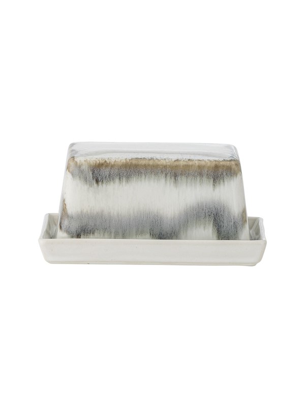 Bloomingville - Paula Smørboks, Grå, Stentøj, L17,5xH8xW11,5 cm