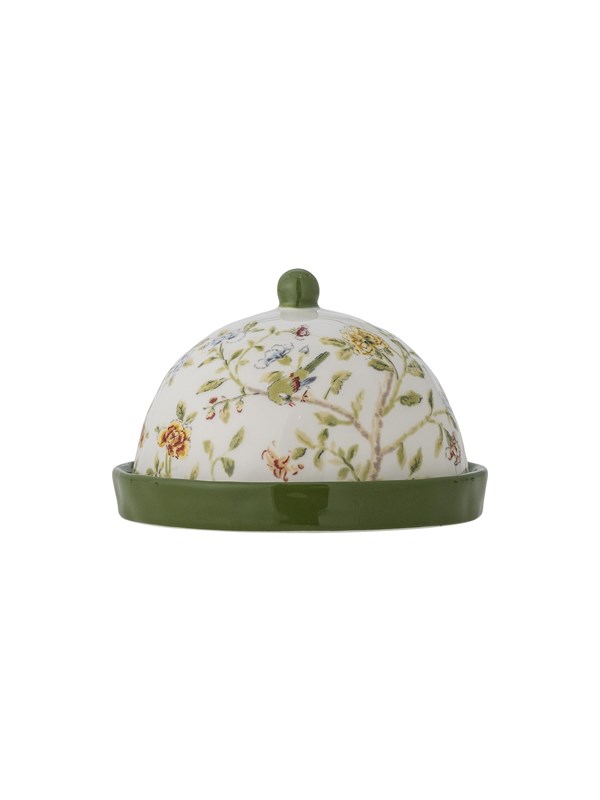Bloomingville - Bloomie Smørboks, Multifarvet, Stentøj, D16xH10,5 cm