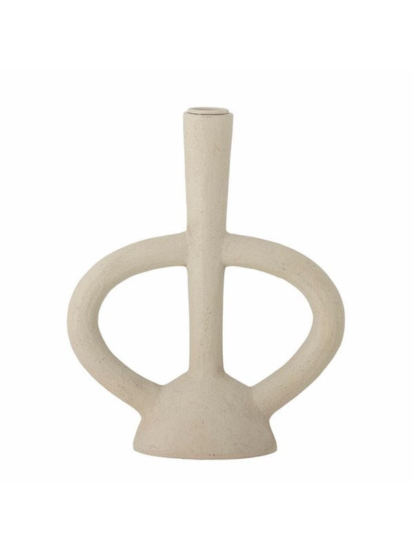 Bloomingville - Ramina Lysestage, Hvid, Polyresin, L19,5xH21xW8 cm