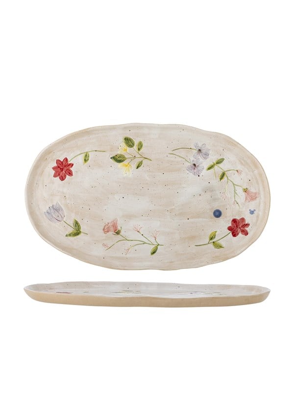 Creative Collection - Camilla Serveringsfad, Multifarvet, Stentøj - L42,5 Ã H1,5 Ã B25 cm