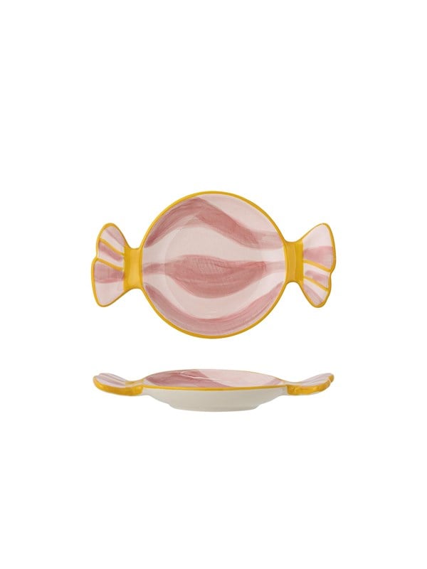 Bloomingville - Caramella Serveringsfad, Multifarvet, Stentøj, L15xH1,5xW10 cm