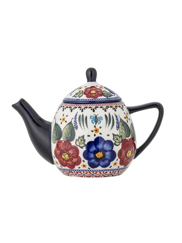 Bloomingville - Florist Tekande m/tesi, Multifarvet, Stentøj, D13xH16,5 cm