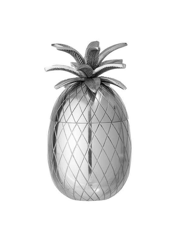 Bloomingville - Ananas Isspand Med Låg - Yuichi - Sølv - Aluminium