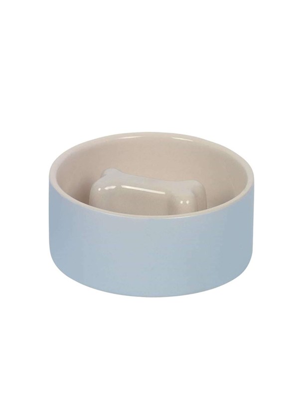 Slowfeeder skål "Bone" - Beige - 1,0 L