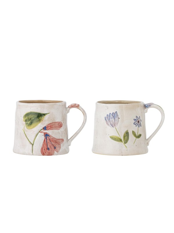 Creative Collection - Camilla Krus, Multifarvet, Stentøj - Ø10 Ã H9 cm, sæt med 2
