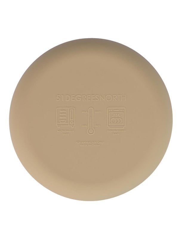51 Degrees North 51 - Sili Bowl - Cat Bowl - Sand - 300ml billede