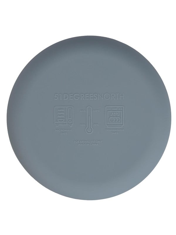 51 Degrees North 51 - Sili Bowl - Cat Bowl - Petrol - 300ml billede
