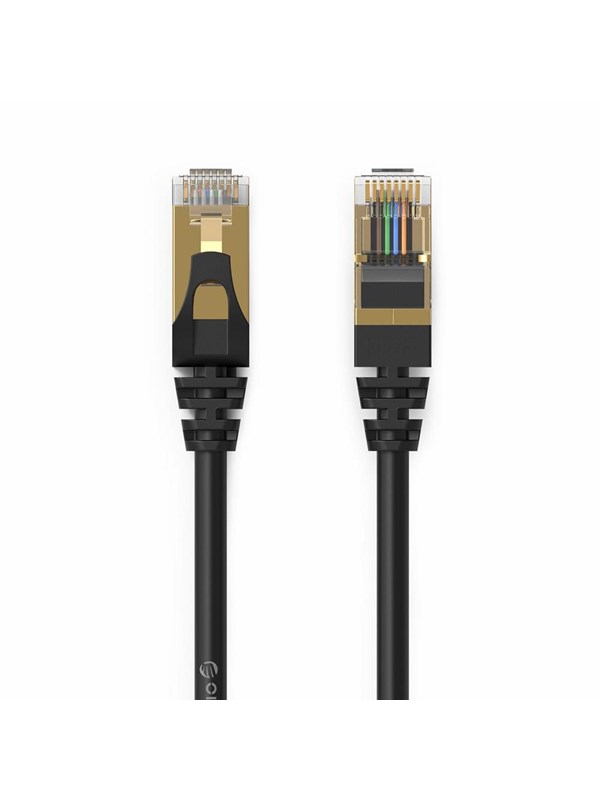 ORICO PUG-C7 CAT7 10Gbps RJ45 Ethernet Network Cable Internet LAN Round 20m - Black