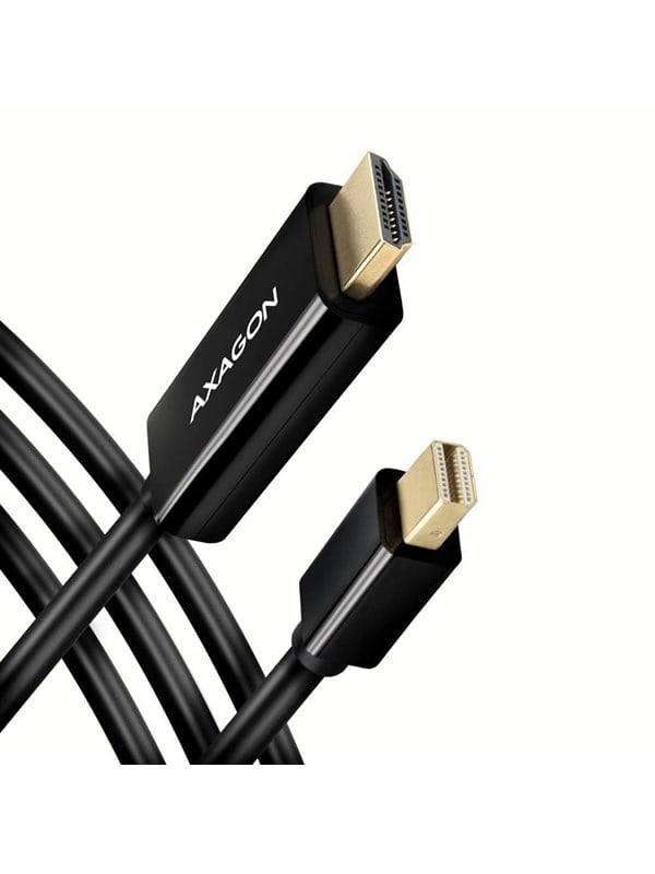 AXAGON RVDM-HI14C2 Mini-DisplayPort til HDMI adapterkabel 4K/30 Hz 180 cm lang - kabel - digital/display/video billede