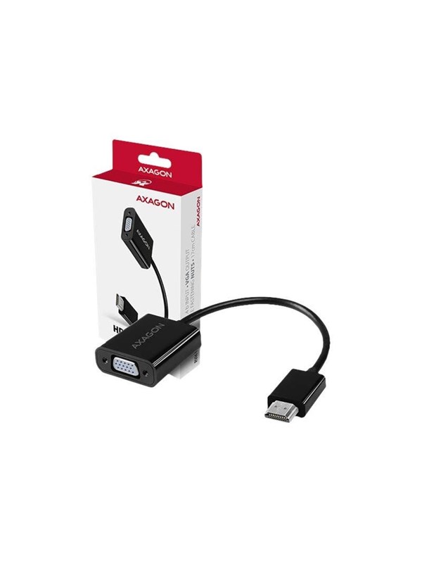 AXAGON - Videoadapter - HDMI han til HD-15 (VGA) hun - 17 cm - 1920 x 1200 (WUXGA) support, aktiv omformer