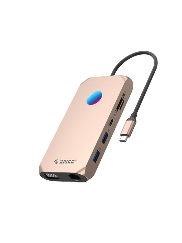 ORICO XCR 12in1 RGB USB-C Docking Station USB hub - USB 3.1 - 12 ports