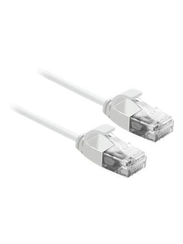 Netværkskabel ROLINE Cat.6A U/UTP slim LSOH RJ-45 3 m - hvid
