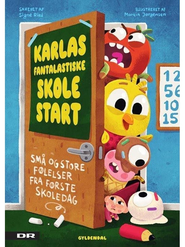 Karlas fantalastiske skolestart - små og store føl - Børnebog - Hardcover