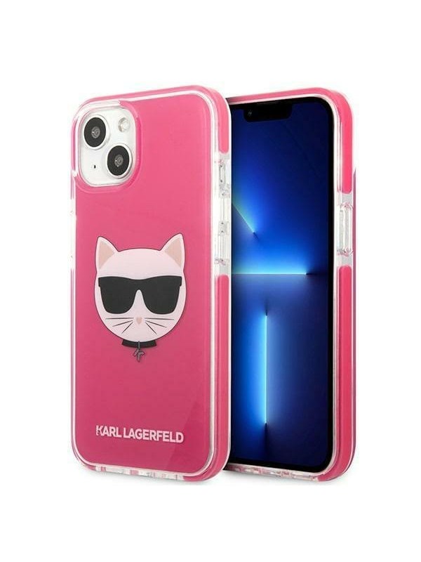 Karl Lagerfeld KLHCP13MTPECPI iPhone 13 / 14 / 15 6,1" hardcase fuksja/fuschia Choupette Head