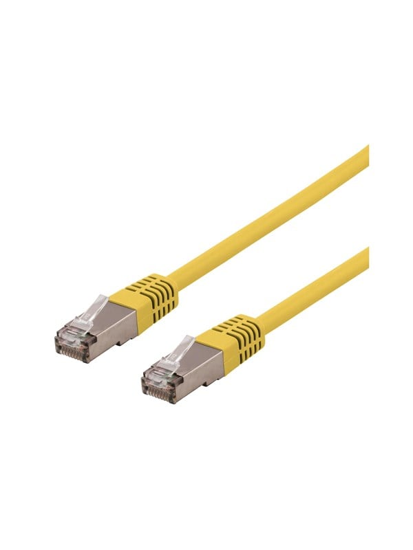 Deltaco patch cable - yellow - Gul