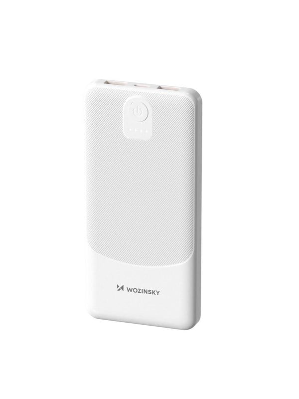 Wozinsky Powerbank Wpower WPBBK-3 10000 mAh 10W 2x USB-A 2A - hvid