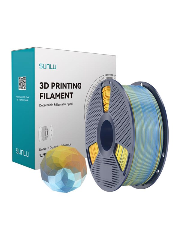 Sunlu PLA+ Silk Forth-Color Filament (blue-purple