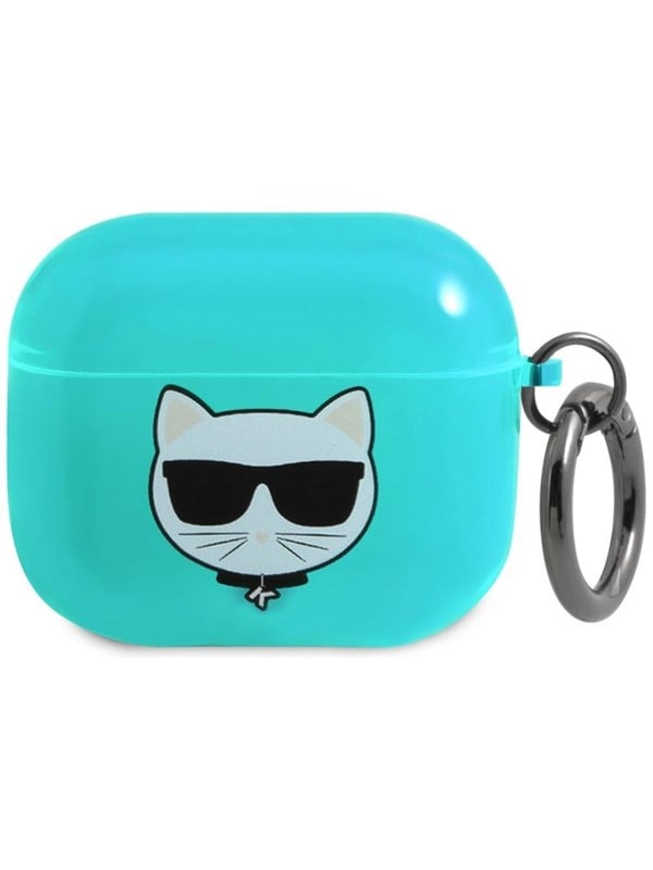 Karl Lagerfeld case for Airpods 3 KLA3UCHFL blue Choupette