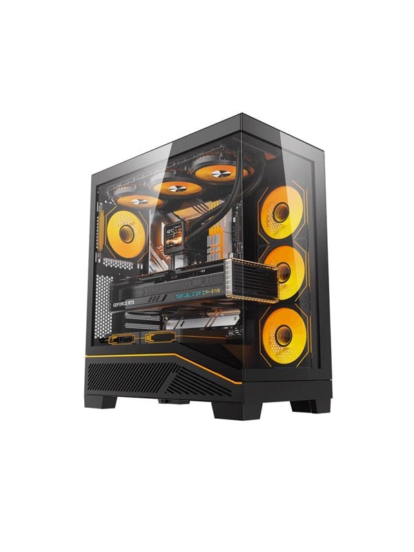 Darkflash K430 (with 5x ARGB PWM fans) - Kabinet - Miditower - Sort