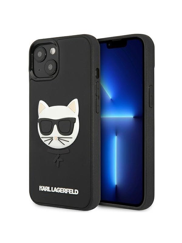 Karl Lagerfeld KLHCP13SCH3DBK 13 mini5,4" czarny/black hardcase 3D Rubber Choupette