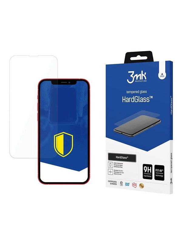 3mk Tempered Glass for iPhone 13 9H from the HardGlass Series
