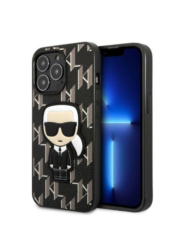 Karl Lagerfeld KLHCP13LPMNIKBK iPhone 13 Pro / 13 6,1" hardcase czarny/black Monogram Ikonik Patch
