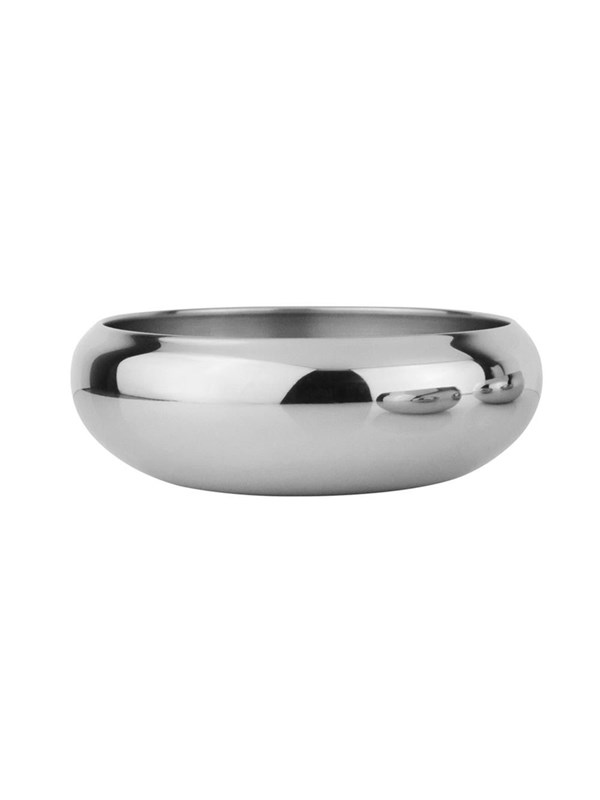Rustfrit stål skål ASIL, anti slip - Ø 14 X 5,5 cm - ca. 700 ml
