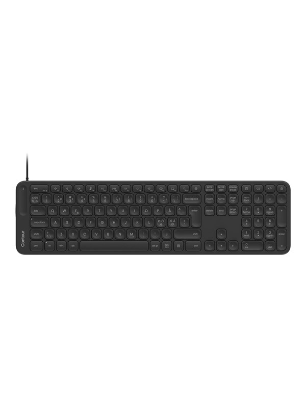 Contour Design CDKBBALPN21500 Tastatur Saksnøglekontakt Kablet Nordisk