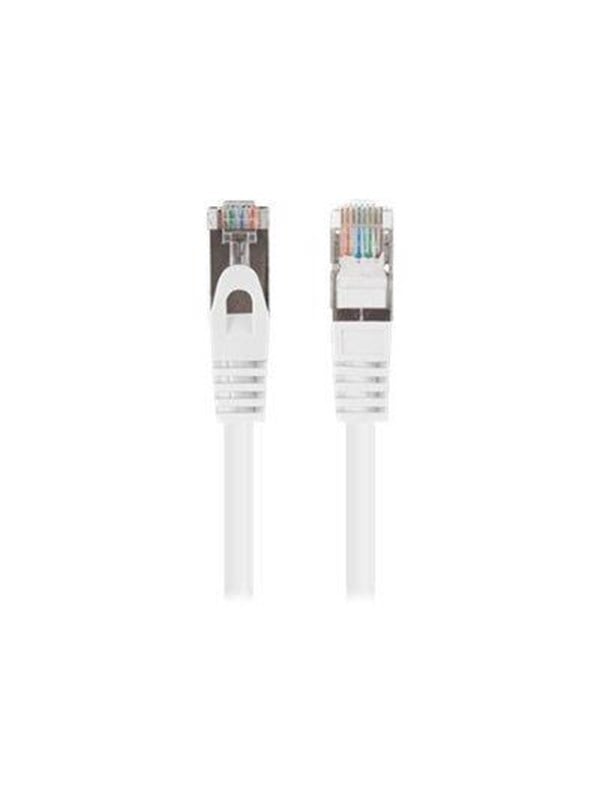 Lanberg patch cable - 25 cm - white (RAL 9010) - Hvid