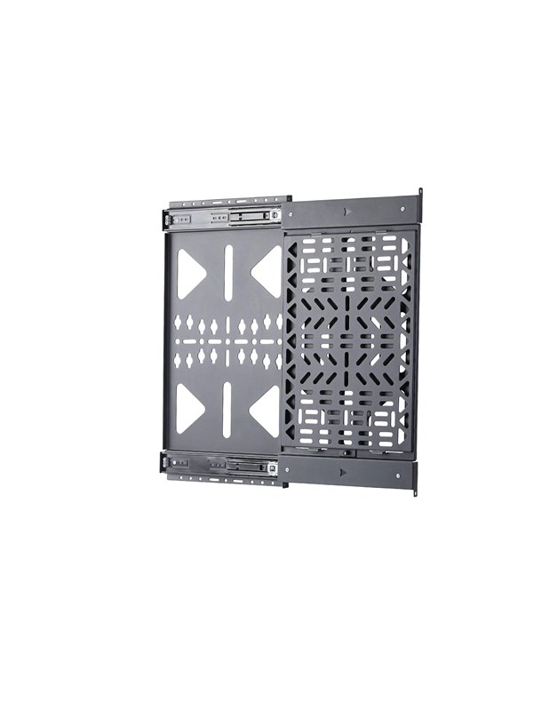 StarTech.com Startech mounting kit - slide-out - for streamer box / media player - accessories mounting 22 lbs (10 kg) behind TV easy access - black - Maks 10 kg - Maks størrelse