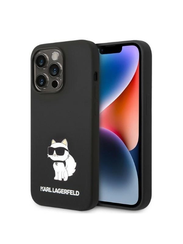 Karl Lagerfeld Etui Karl Lagerfeld KLHCP14XSNCHBCK Apple iPhone 14 Pro Max hardcase czarny/black Silicone Choupette