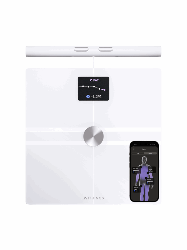 Withings Analysevægt BodyFit - White Hvid