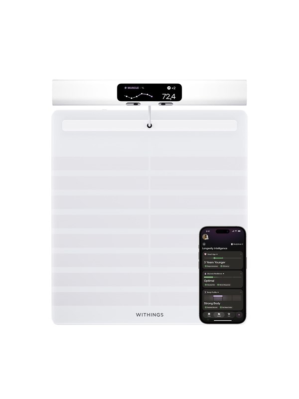 Withings Analysevægt BodyScan 2 - White Hvid
