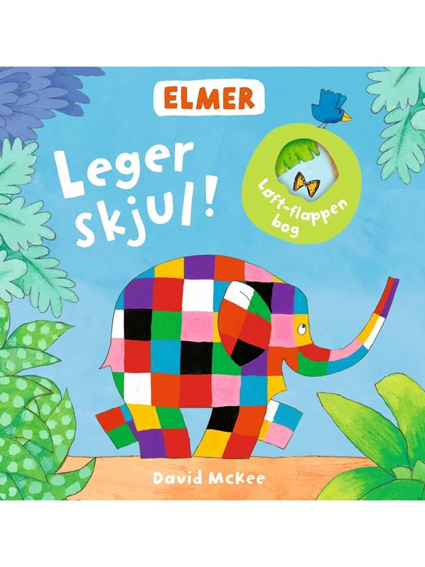 Elmer leger skjul - en papbog med flapper - Børnebog - Papbog