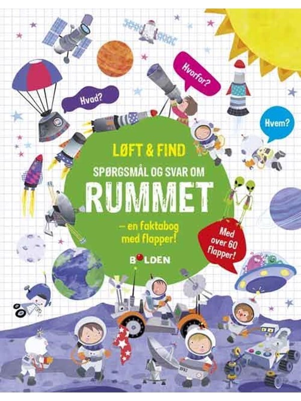 Løft og find: Spørgsmål og svar om rummet - Børnebog - Hardcover