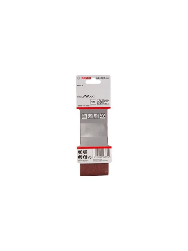 Bosch 2 608 606 141 Sanding belt for wood 75x533 K60 10 pcs.