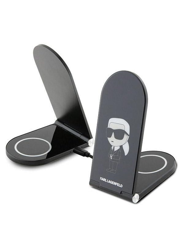 Karl Lagerfeld skladana lad. indukcyjna 2w1 KLDCRFALKINK 15W czarny/black Ikonik MagSafe