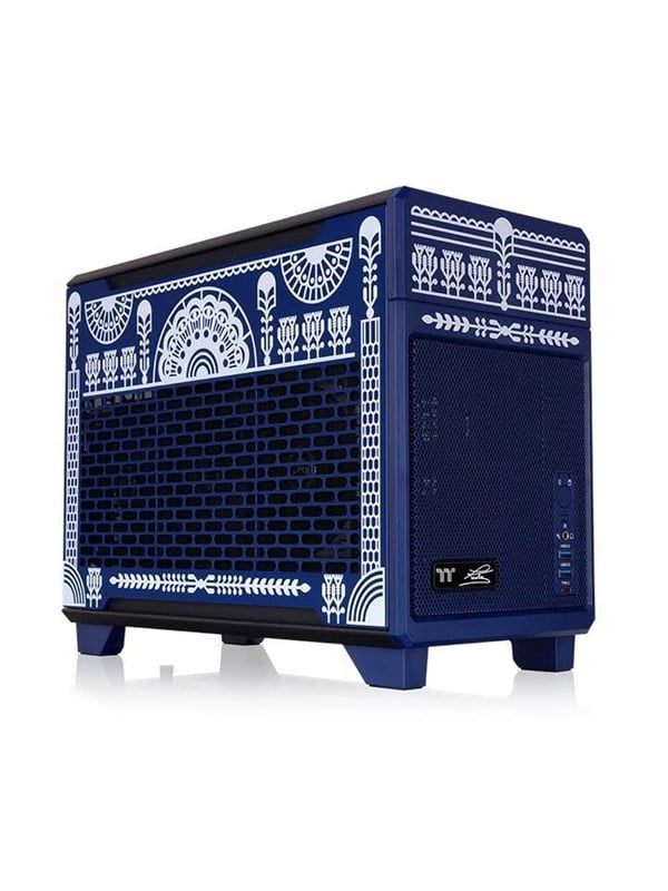 Thermaltake TR100 Koralie Edition Cobalt Blue - Kabinet - Minitower - Blå