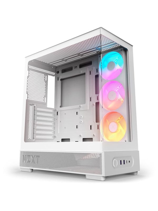 NZXT S5 RGB (2026) - All White - Kabinet - Miditower - Hvid