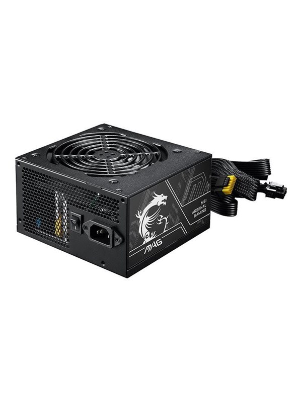 MSI MAG A650BN PCIE5 II - power supply - 650 watt Strømforsyning - 650 Watt - 120 mm - ATX - 80 Plus Bronze certified