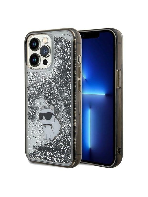 Karl Lagerfeld Karl Lagerfeld KLHCP13XLKCNSK iPhone 13 Pro Max 6.7" transparent hardcase Liquid Glitter Choupette