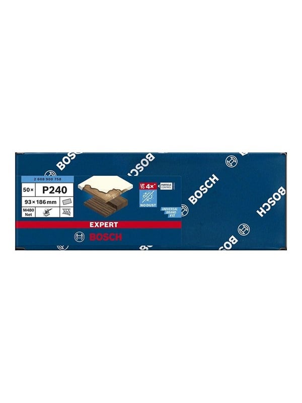 Bosch Expert M480 Net Sanding Sheets P240 50pcs