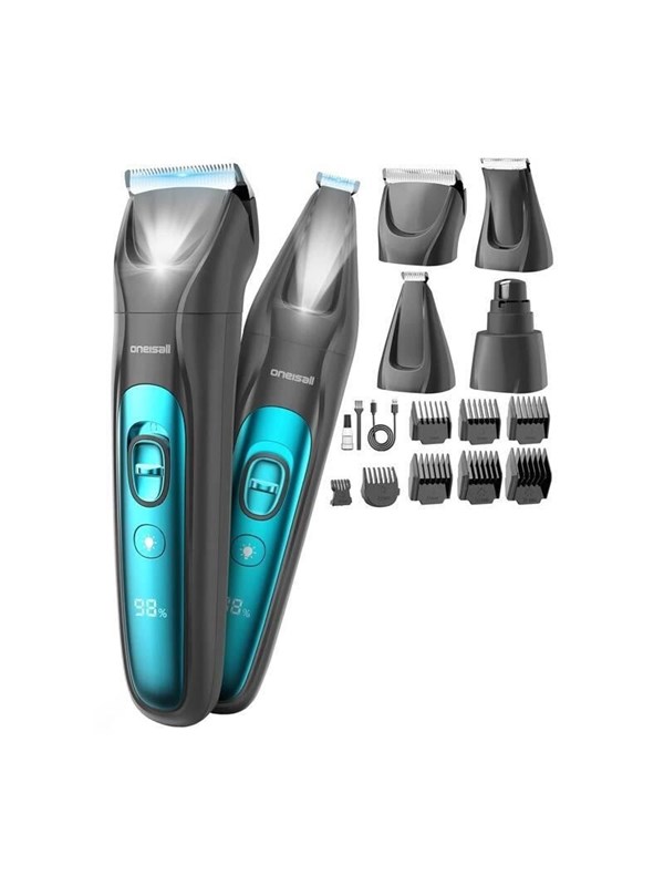 Barzdaskute Augintiniu Kirpimo Mašinele - Oneisall FC10 4-in-1 Augintiniu Kirpimo Mašineles Rinkinys, 2 000 mAh, USB-C, 45 mm, <55 dB
