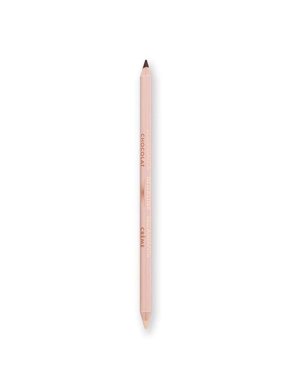Bellamianta - Deuxline 2 In 1 Eyeliner Pencil - Cream And Brown - 1.6g