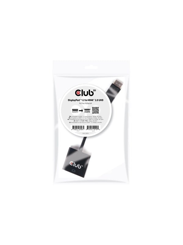 Club 3D adapter - DisplayPort / HDMI - 20.3 cm
