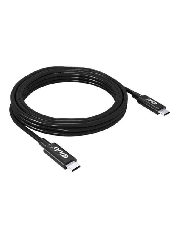 USB-C kabel USB4 40 Gbps 3 m - Club 3D (sort)