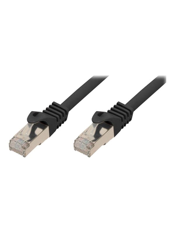 SCONN Shiverpeaks BASIC-S patch cable - 15 m - black - Sort