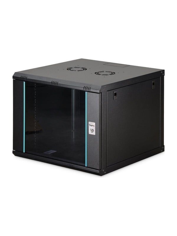 DIGITUS Dynamic-N vægmonteret 19" rackskab 9U 600 x 600 mm - sort, usamlet
