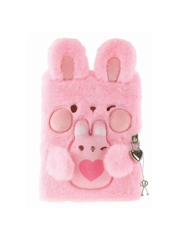 Tinka DIARY: PLUSH THE PINK RABBIT TINKA