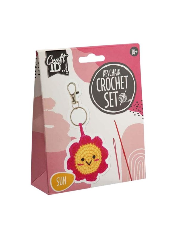 Creative Craft Group Crochet Kit Keychain Sun - incl. Needle and Thread